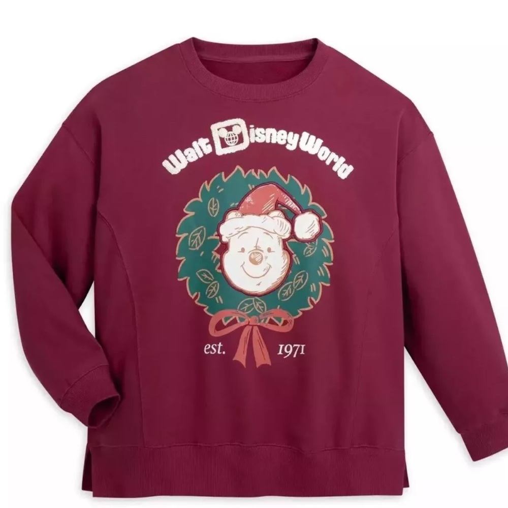 Walt Disney World Winnie the Pooh Wreath Sweatshirt 2X NWOT